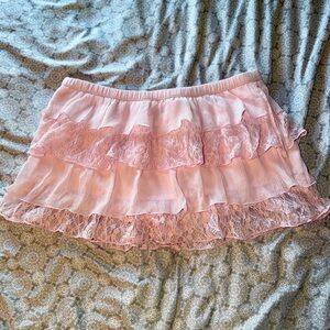 Hollister Pink Ruffle Skirt - Medium